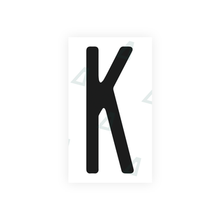 Alite Nanofilm for US (Pennsylvania) license plates - Symbol "K" - Alite