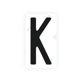 Alite Nanofilm for US (California) license plates - Symbol "K" - Alite