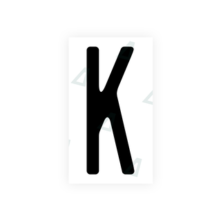 Alite Nanofilm for US (Wisconsin) license plates - Symbol "K" - Alite