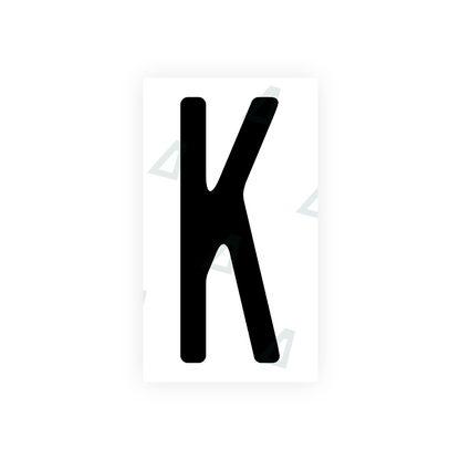 Alite Nanofilm for US (Wisconsin) license plates - Symbol "K" - Alite