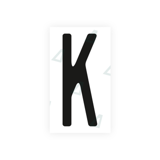 Alite Nanofilm for US (Ohio 2013) license plates - Symbol "K" - Alite