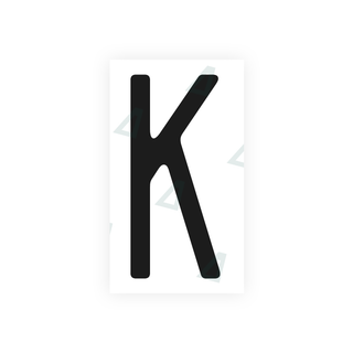 Alite Nanofilm for US (Massachusetts) license plates - Symbol "K" - Alite
