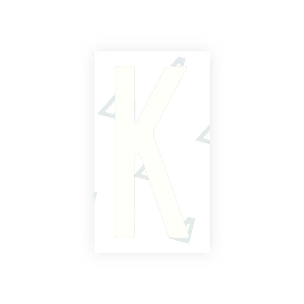 Alite Nanofilm for Mexico license plates - Symbol "K" - Alite