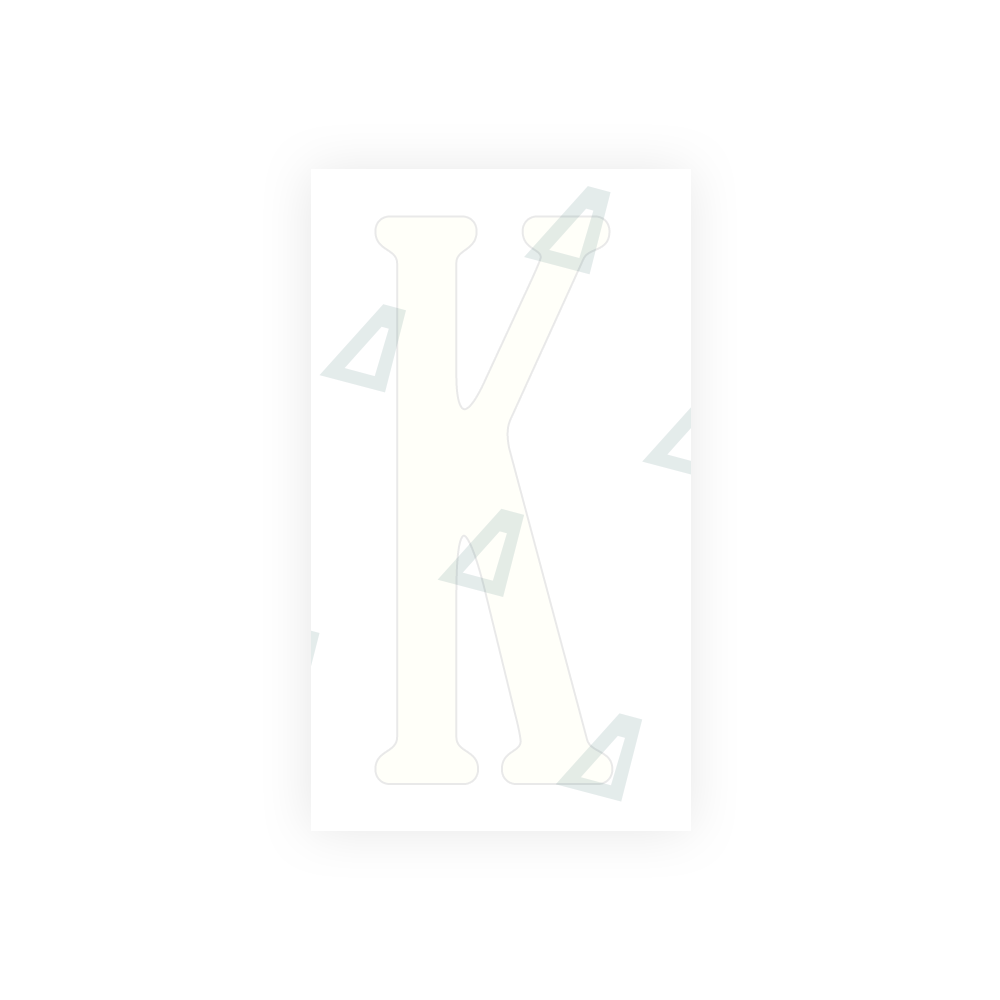Alite Nanofilm for US (Virginia) license plates - Symbol "K" - Alite