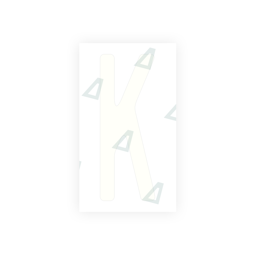 Alite Nanofilm for US (Illinois 2006 - Square) license plates - Symbol "K" - Alite