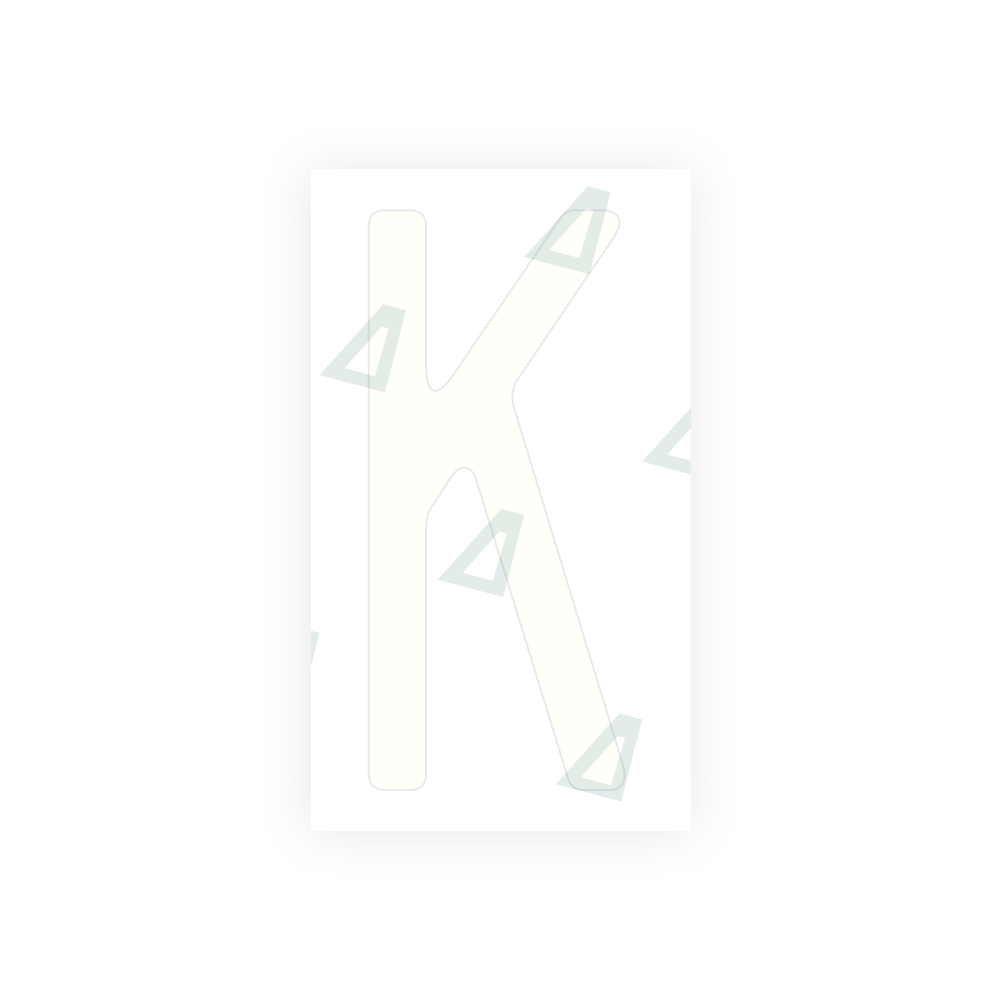 Alite Nanofilm for US (Massachusetts) license plates - Symbol "K" - Alite