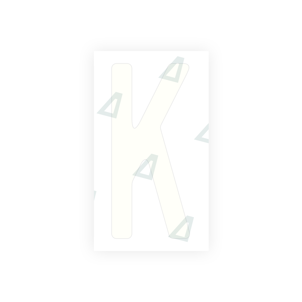Alite Nanofilm for US (Quebec) license plates - Symbol "K" - Alite
