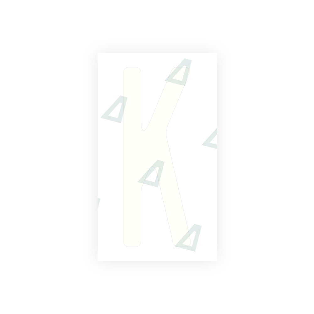Alite Nanofilm for US (Washington State) license plates - Symbol "K" - Alite