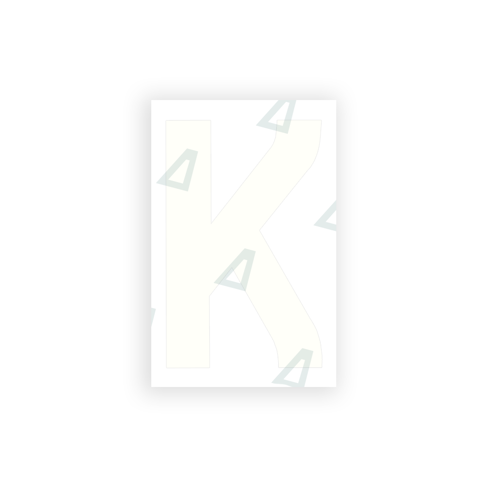 Alite Nanofilm for United Kingdom license plates - Symbol "K" - Alite