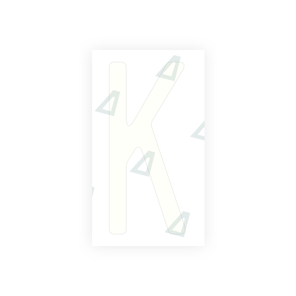 Alite Nanofilm for US (Missouri) license plates - Symbol "K" - Alite