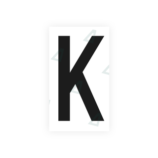 Alite Nanofilm for France license plates - Symbol "K" - Alite