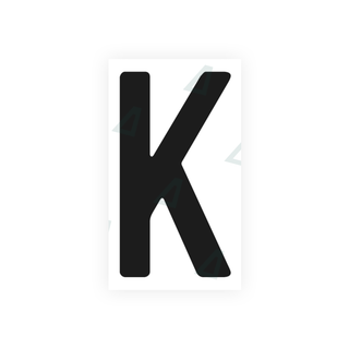 Alite Nanofilm for Germany (standard) license plates - Symbol "K" - Alite