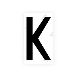 Alite Nanofilm for Greece license plates - Symbol "K" - Alite