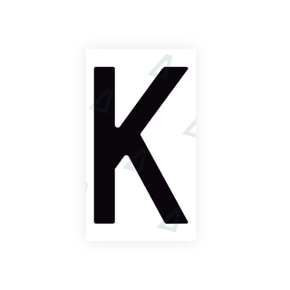 Alite Nanofilm for Spain Flat license plates - Symbol "K" - Alite