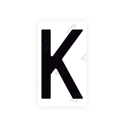 Alite Nanofilm for Spain Flat license plates - Symbol "K" - Alite