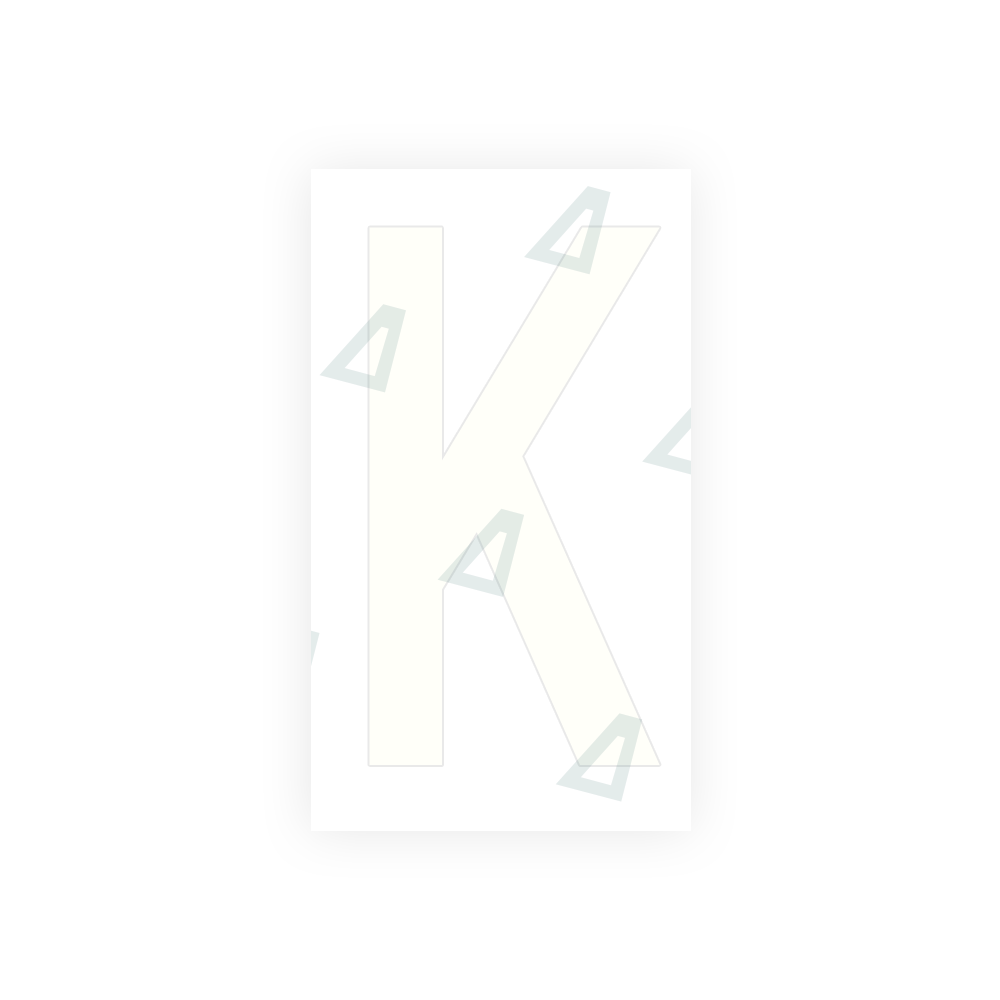 Alite Nanofilm for France license plates - Symbol "K" - Alite