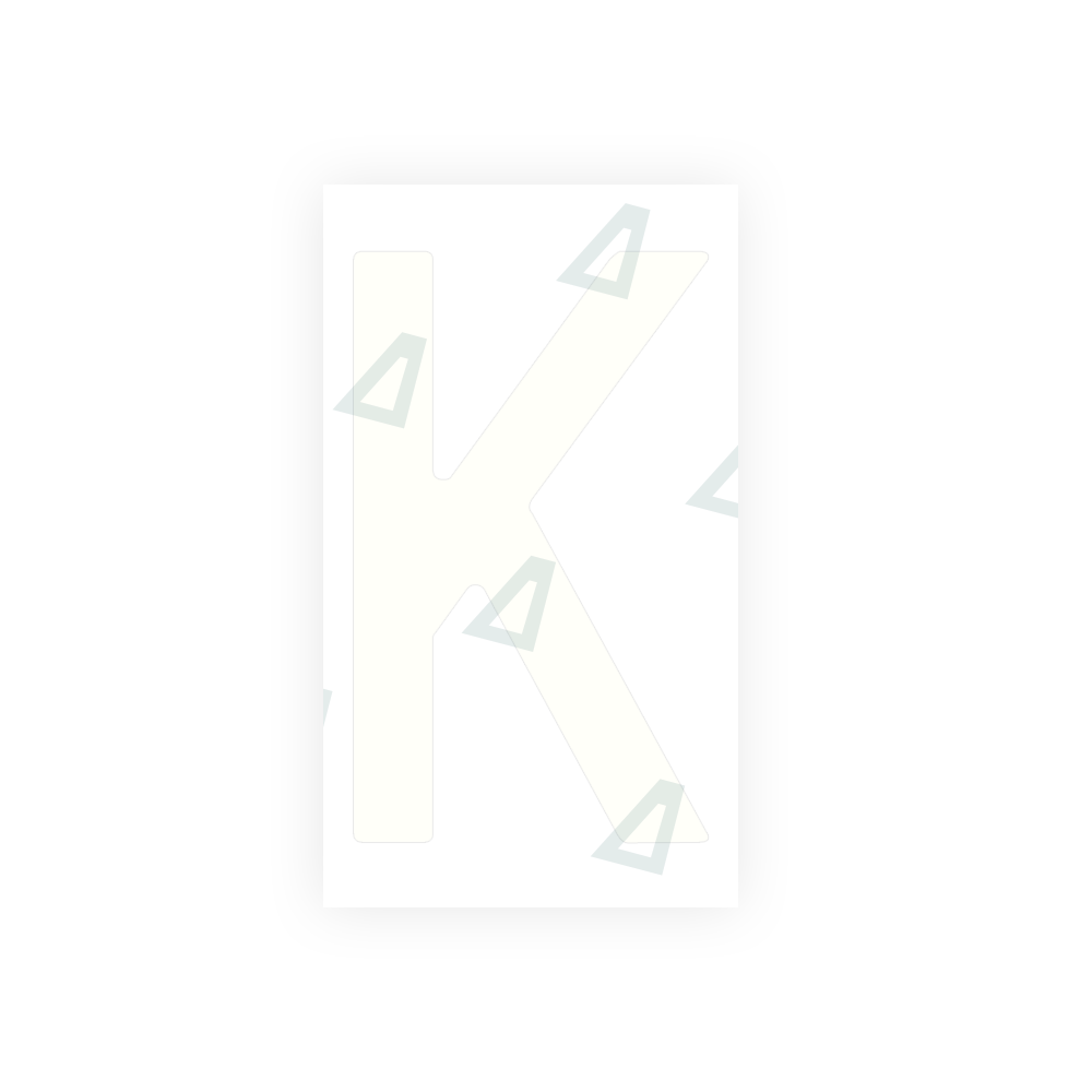 Alite Nanofilm for Spain Flat license plates - Symbol "K" - Alite