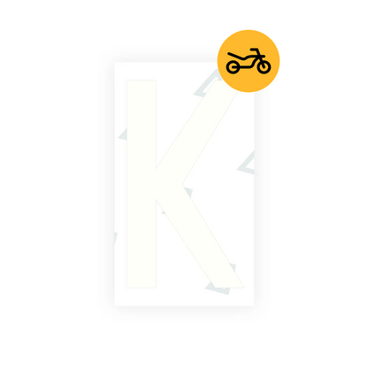Alite Nanofilm for Greece moto license plates - Symbol "K" - Alite