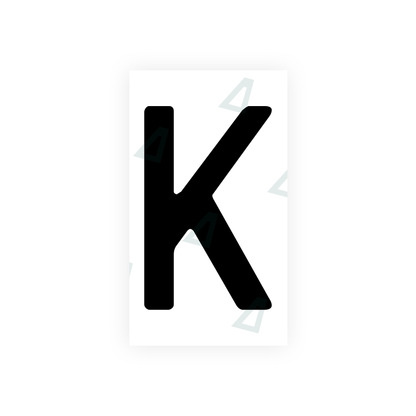 Alite Nanofilm for Uzbekistan number plates - Symbol "K" - Alite