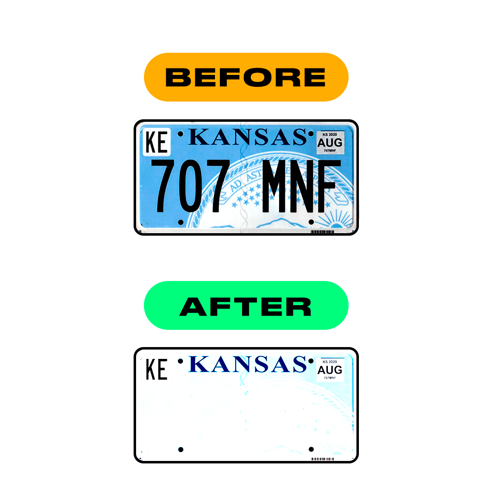 Alite Nanofilm for US (Kansas) license plates - Symbol "Z" - Alite