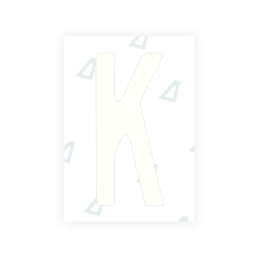 Alite Nanofilm for US (Connecticut 2013) license plates - Symbol "K" - Alite