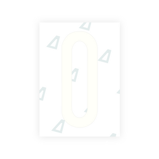 Alite Nanofilm for US (Nebraska 2023) license plates - Symbol "0"