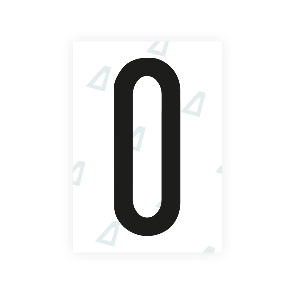 Alite Nanofilm for US (Nebraska 2023) license plates - Symbol "0"
