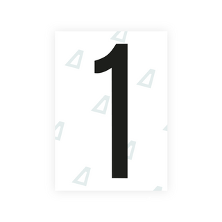 Alite Nanofilm for US (Nebraska 2023) license plates - Symbol "1"