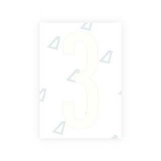 Alite Nanofilm for US (Nebraska 2023) license plates - Symbol "3"