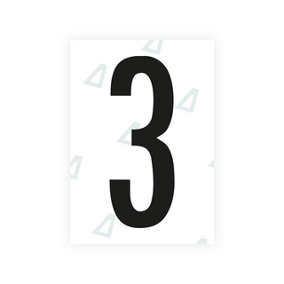 Alite Nanofilm for US (Nebraska 2023) license plates - Symbol "3"