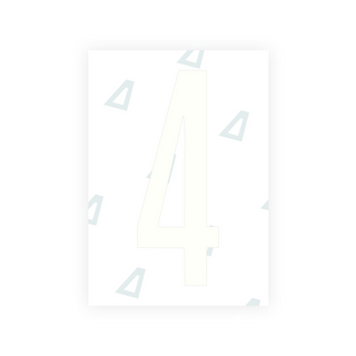 Alite Nanofilm for US (Kentucky - Flat) license plates - Symbol "4"