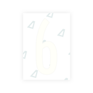 Alite Nanofilm for US (Kentucky - Flat) license plates - Symbol "6"