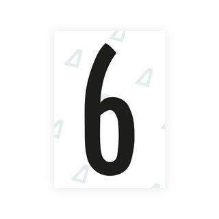 Alite Nanofilm for US (Nebraska 2023) license plates - Symbol "6"