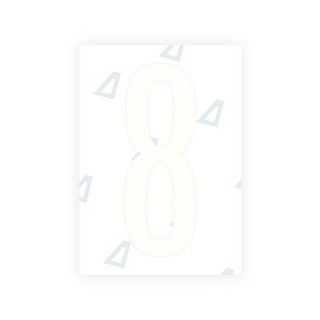 Alite Nanofilm for US (Nebraska 2023) license plates - Symbol "8"