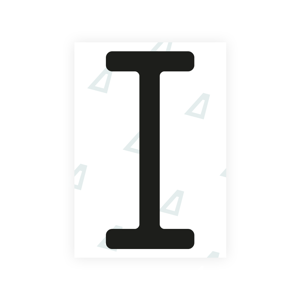 Alite Nanofilm for US (Kentucky - Embossed) license plates - Symbol "I"