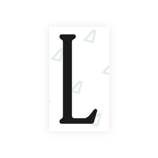 Alite Nanofilm for US (Virginia) license plates - Symbol "L" - Alite