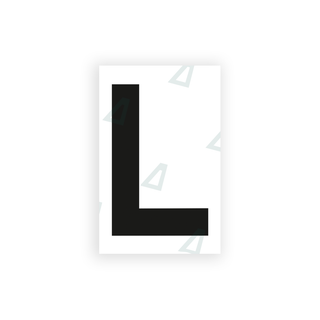 Alite Nanofilm for United Kingdom license plates - Symbol "L" - Alite