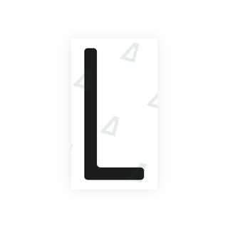 Alite Nanofilm for US (Massachusetts) license plates - Symbol "L" - Alite
