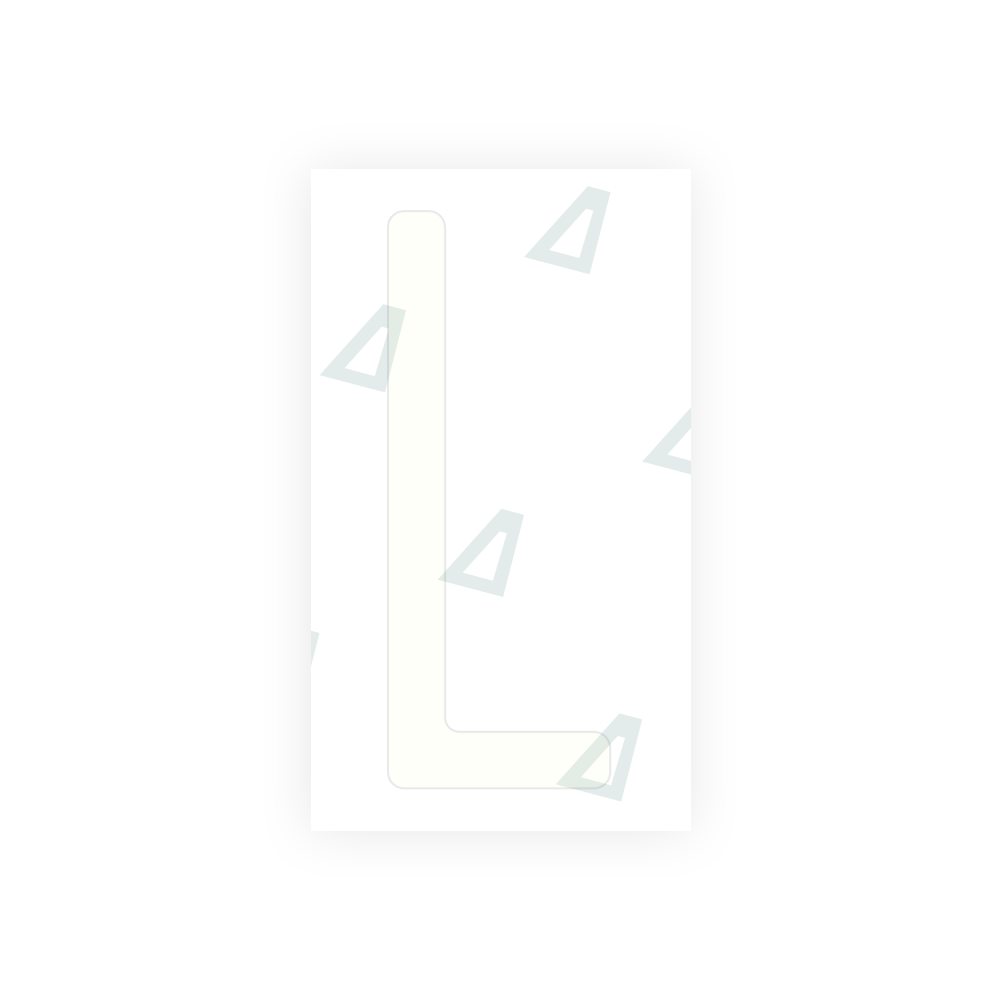 Alite Nanofilm for US (Ohio 2013) license plates - Symbol "L" - Alite