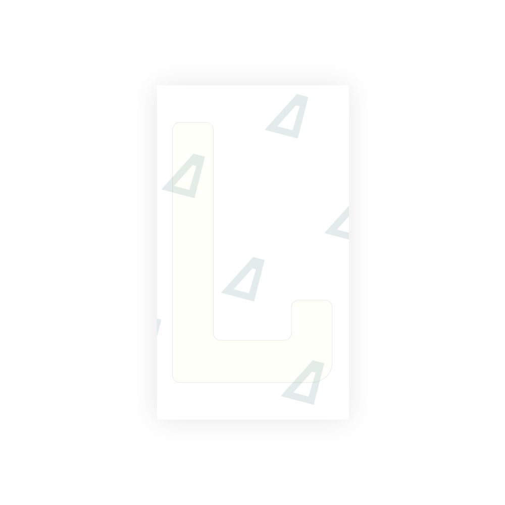Alite Nanofilm for Uruguay license plates - Symbol "L" - Alite