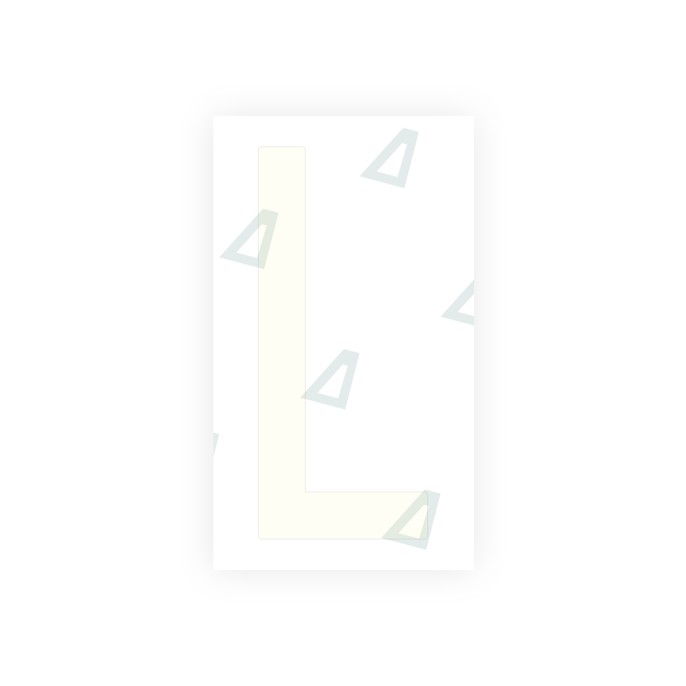 Alite Nanofilm for US (New Jersey) Moto license plates - Symbol "L" - Alite