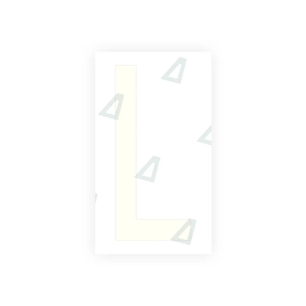 Alite Nanofilm for US (Oklahoma) Moto license plates - Symbol "L" - Alite