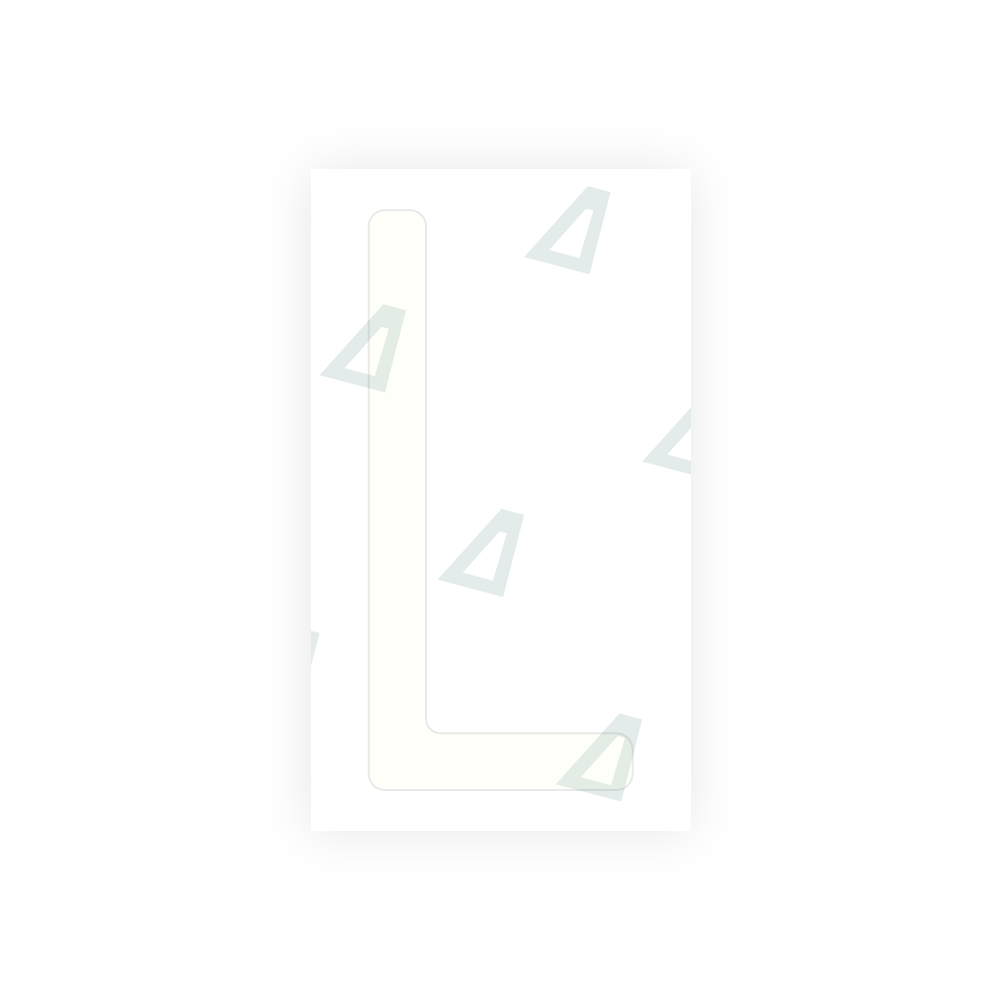 Alite Nanofilm for US (Massachusetts) license plates - Symbol "L" - Alite