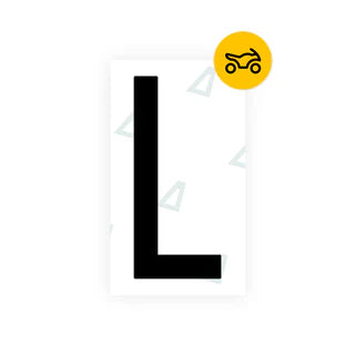 Alite Nanofilm for US (Oklahoma) Moto license plates - Symbol "L" - Alite