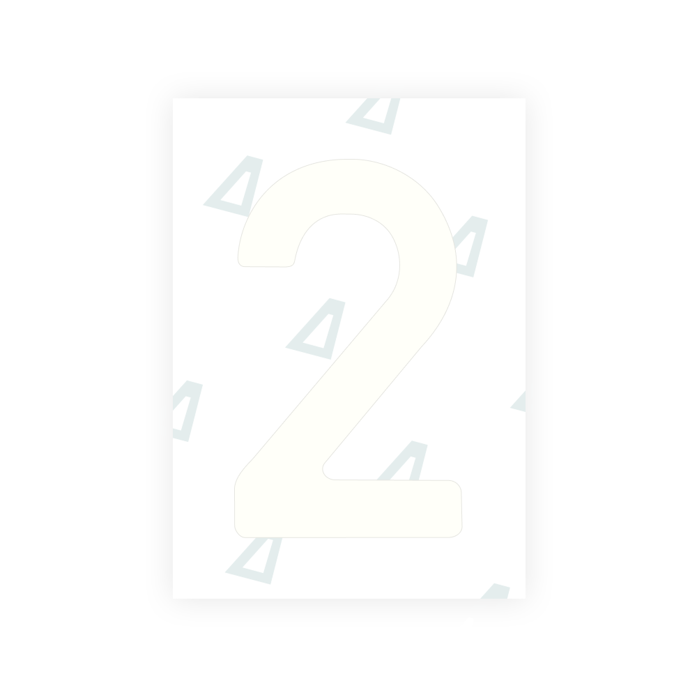 Alite Nanofilm for Latvia number plates - Symbol "2"