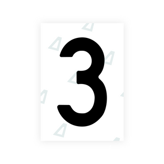 Alite Nanofilm for Latvia number plates - Symbol "3"
