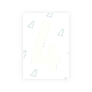 Alite Nanofilm for Latvia number plates - Symbol "4"
