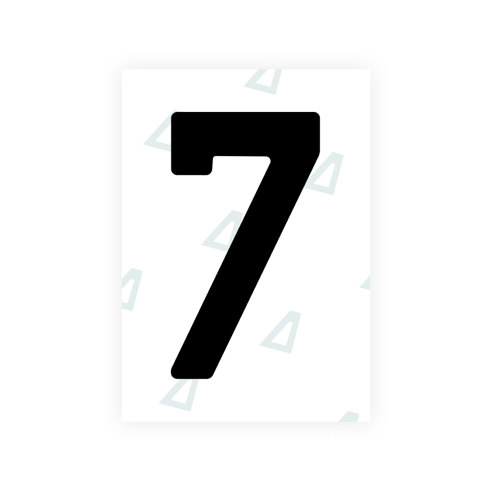 Alite Nanofilm for Latvia number plates - Symbol "7"