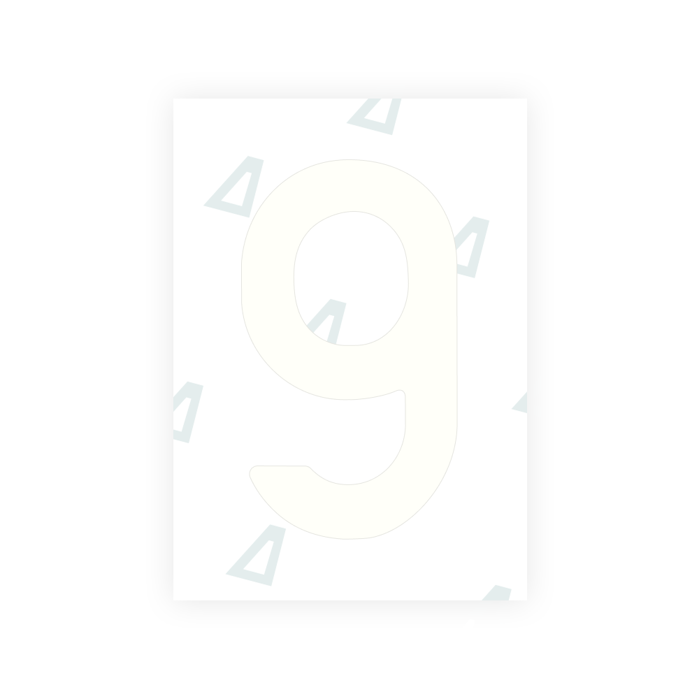 Alite Nanofilm for Latvia number plates - Symbol "9"