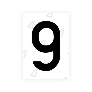 Alite Nanofilm for Latvia number plates - Symbol "9"
